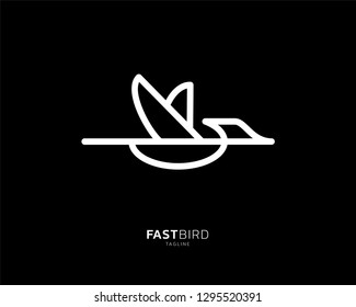animal bird vector icon logo - Vector