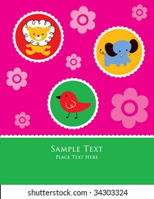 animal birthday greeting