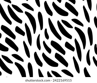 Animal black skin vector illustration