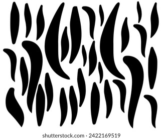 Animal black skin vector illustration