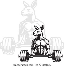 Animal bodybuilding - Kangaroo body builder