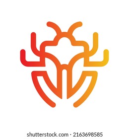 Animal Bug Line Creative Logo Design