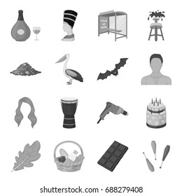 Animal, building, history and other web icon in monochrome style.Circus, food, ecology icons in set collection.