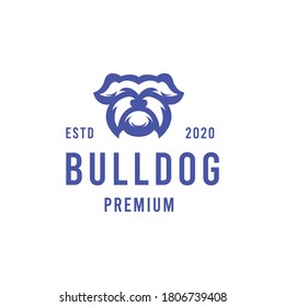 Animal Bulldog Vector Logo illustration design mascot