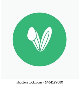 Animal, Bunny, Face, Rabbit. Vector Icon Template background
