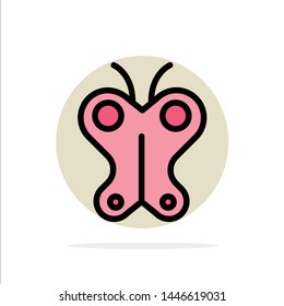Animal, Butterfly, Easter, Nature Abstract Circle Background Flat color Icon