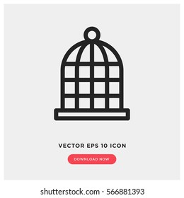 Animal cage vector icon