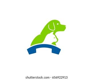 Animal Call Icon Logo Design Element