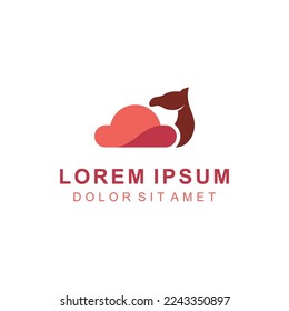 animal camel design logo vector