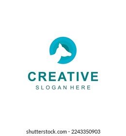 animal camel design logo vector