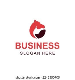 animal camel design logo vector