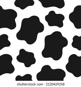 Animal camouflage black seamless pattern background with spots Blot logo icon Art design Cartoon children's style Fashion print clothes apparel greeting invitation card cover flyer poster banner ad