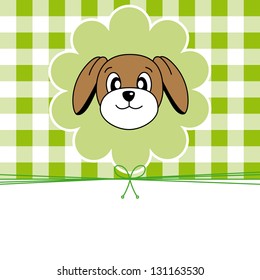 Animal card.Dog