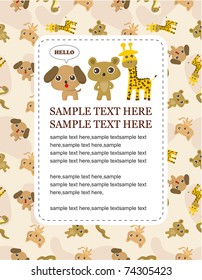 animal card