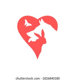 Animal Care Heart Logo Image