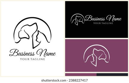 animal care hospital logo template