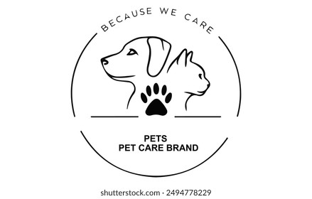 Animal care icon. Monochrome simple sign from donation collection. Animal care icon for logo, templates, web design and infographics.