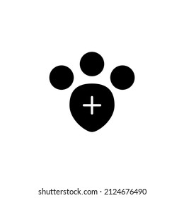 Animal care icon vector illustration logo template for many purpose. Isolated on white background.