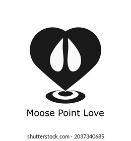 animal care. moose claw logo search find pet company with minimal pin location icon vector illustration