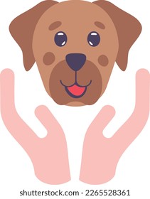 Animal Care Services Logo Signage concept, Pet Groomer and foster vector color icon design, Pet and Vet symbol, Animal Shelter sign, four legged friends stock illustration