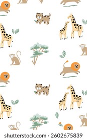 Animal Cartoon All over t-shirt design