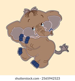 animal cartoon art cute elephant