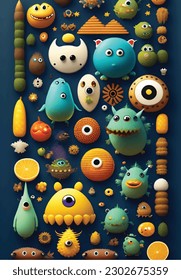 Animal cartoon character doodle vector illustration. Eps 8 vector