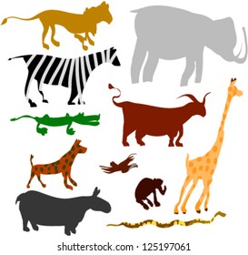 Animal cartoon characters