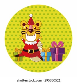 animal cartoon christmas style theme elements