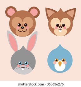 Animal cartoon design 