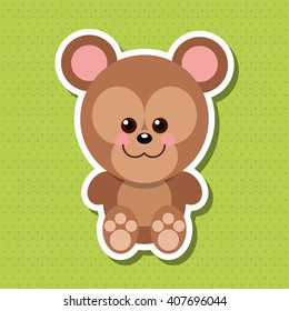Animal cartoon design , editable vector