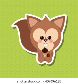 Animal cartoon design , editable vector