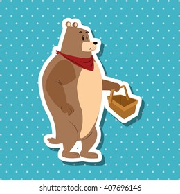 Animal cartoon design , editable vector