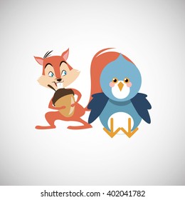 Animal cartoon design , vector illustration