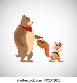 Animal cartoon design , vector illustration