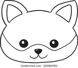 Animal Cartoon Doodle Kawaii Anime Coloring Stock Vector (Royalty Free ...