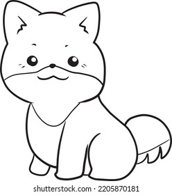 animal cartoon doodle kawaii anime coloring page cute illustration clip art character