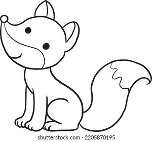 Animal Cartoon Doodle Kawaii Anime Coloring Stock Vector (Royalty Free ...