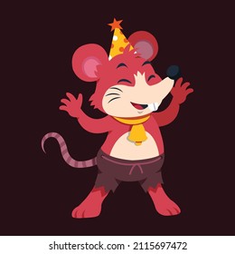 animal cartoon graphic style. Modern design for advertising, branding, greeting cards, covers, posters, banners. Vector 