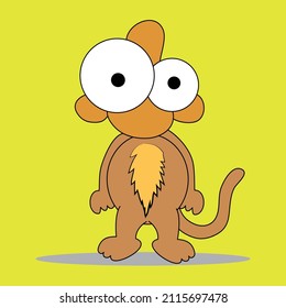 animal cartoon graphic style. Modern design for advertising, branding, greeting cards, covers, posters, banners. Vector 