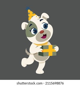 animal cartoon graphic style. Modern design for advertising, branding, greeting cards, covers, posters, banners. Vector 