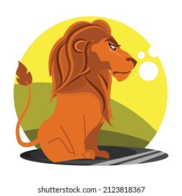 animal cartoon graphic style modern design vector