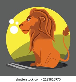 animal cartoon graphic style modern design vector