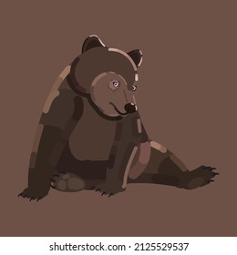 animal cartoon graphic style modern design vector
