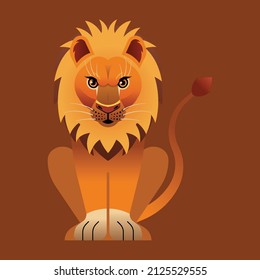 animal cartoon graphic style modern design vector