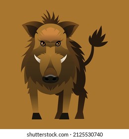 animal cartoon graphic style modern design vector