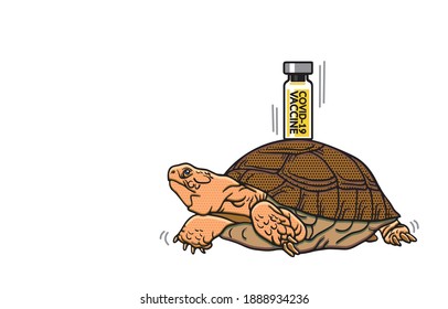 Animal cartoon and Life safety during coronavirus pandemic Concept. Illustration, shape, line, art, pattern, retro style in vector isolated on background.