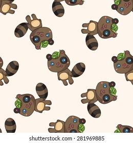 animal cartoon , cartoon seamless pattern background