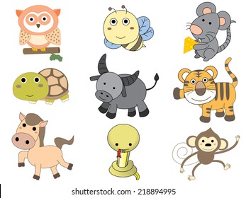 Animal cartoon vector