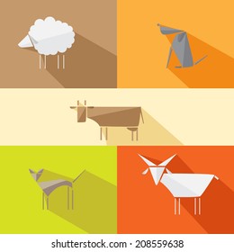 animal cartoon vector set